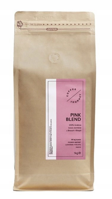 Káva zrnková Coffee Journey Pink Blend 1 kg