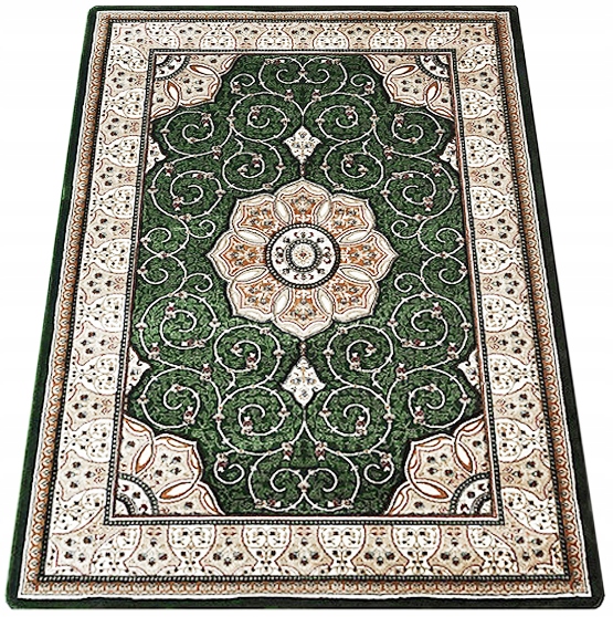 Koberec 120x180 Klasický Do Obývacího Pokoje Zelený Zeleň