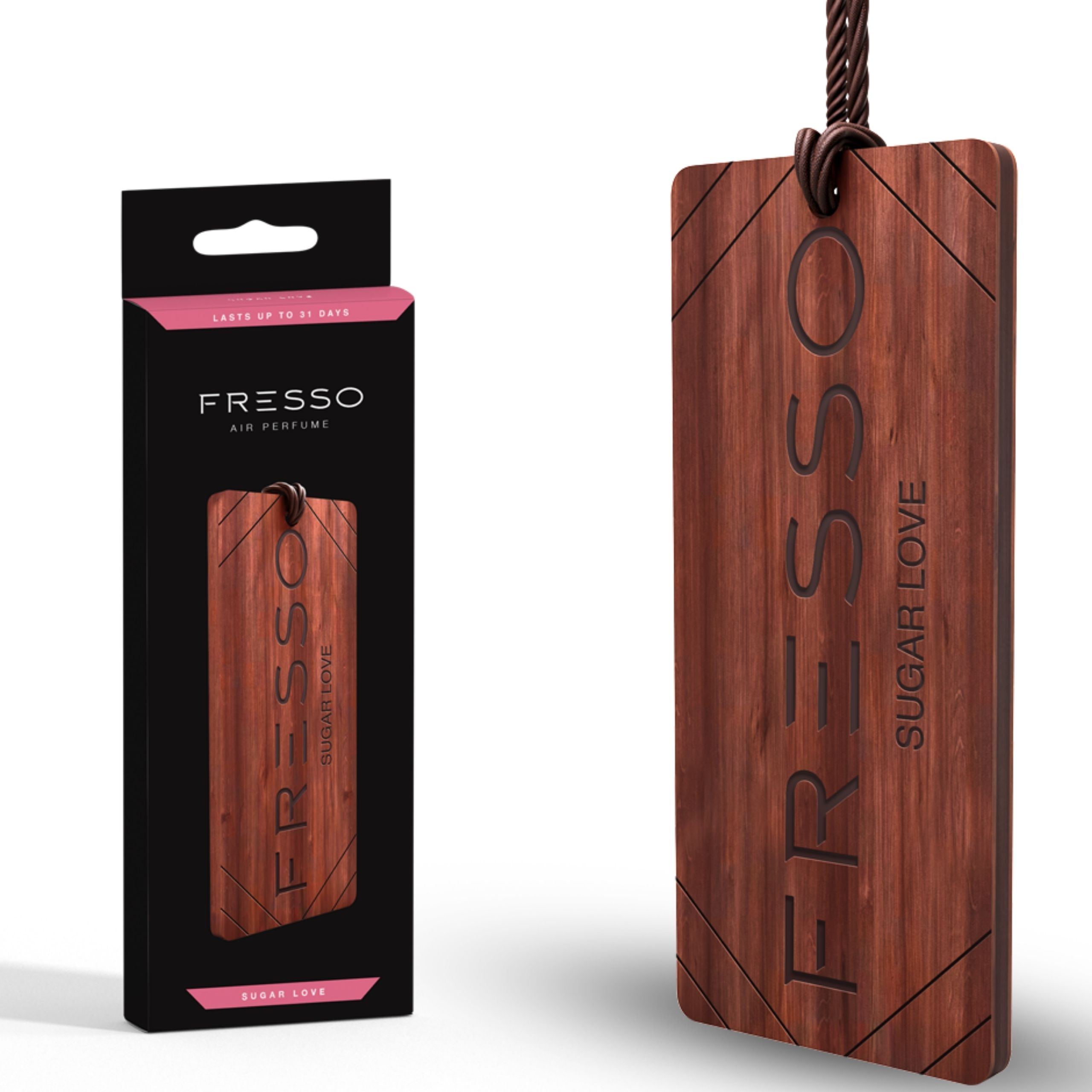 FRESSO SUGAR LOVE PERFUMY SAMOCHODOWE + ZAWIESZKA ZAPACHOWA DO AUTA Numer katalogowy producenta Perfumy do samochodu