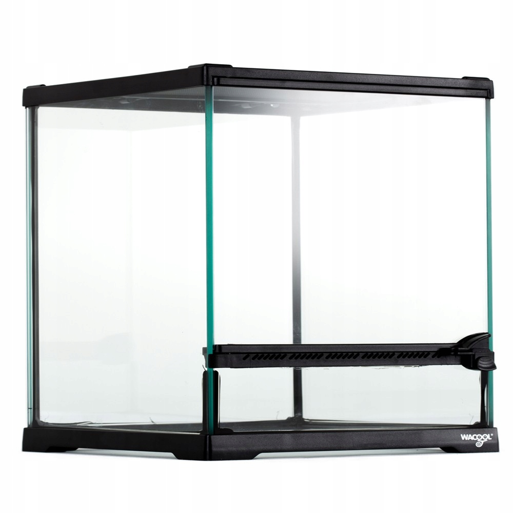 Terrarium Szklana Kostka Dla Owadów Płazów Pająków Bezpieczne 21X21X20