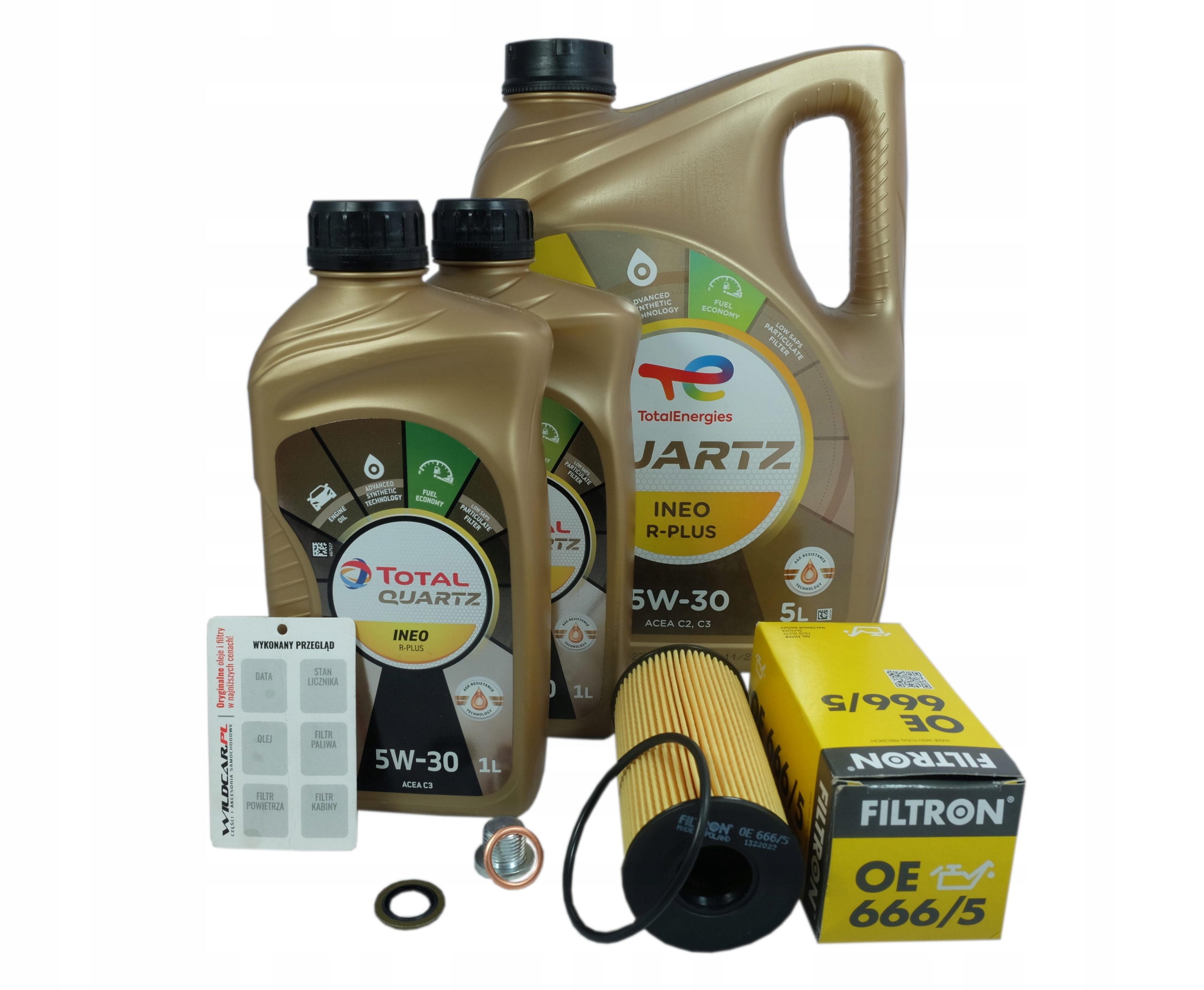 Filtr Oe 666/5 olej 5W30 Total Nissan, Mercedes
