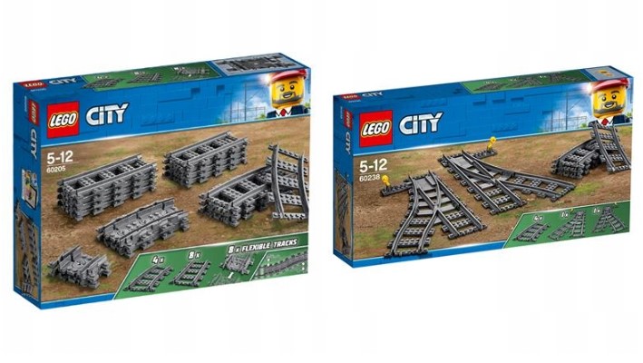 

Lego City Tory Zwrotnice Pociag Train 60198 60197