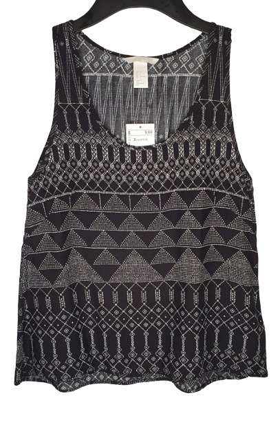 

H&m Wzorzysta koszulka rozm.32,XXS