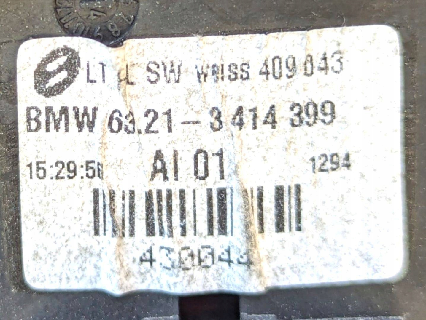 light rear left side BMW X3 E83 2004 3414399