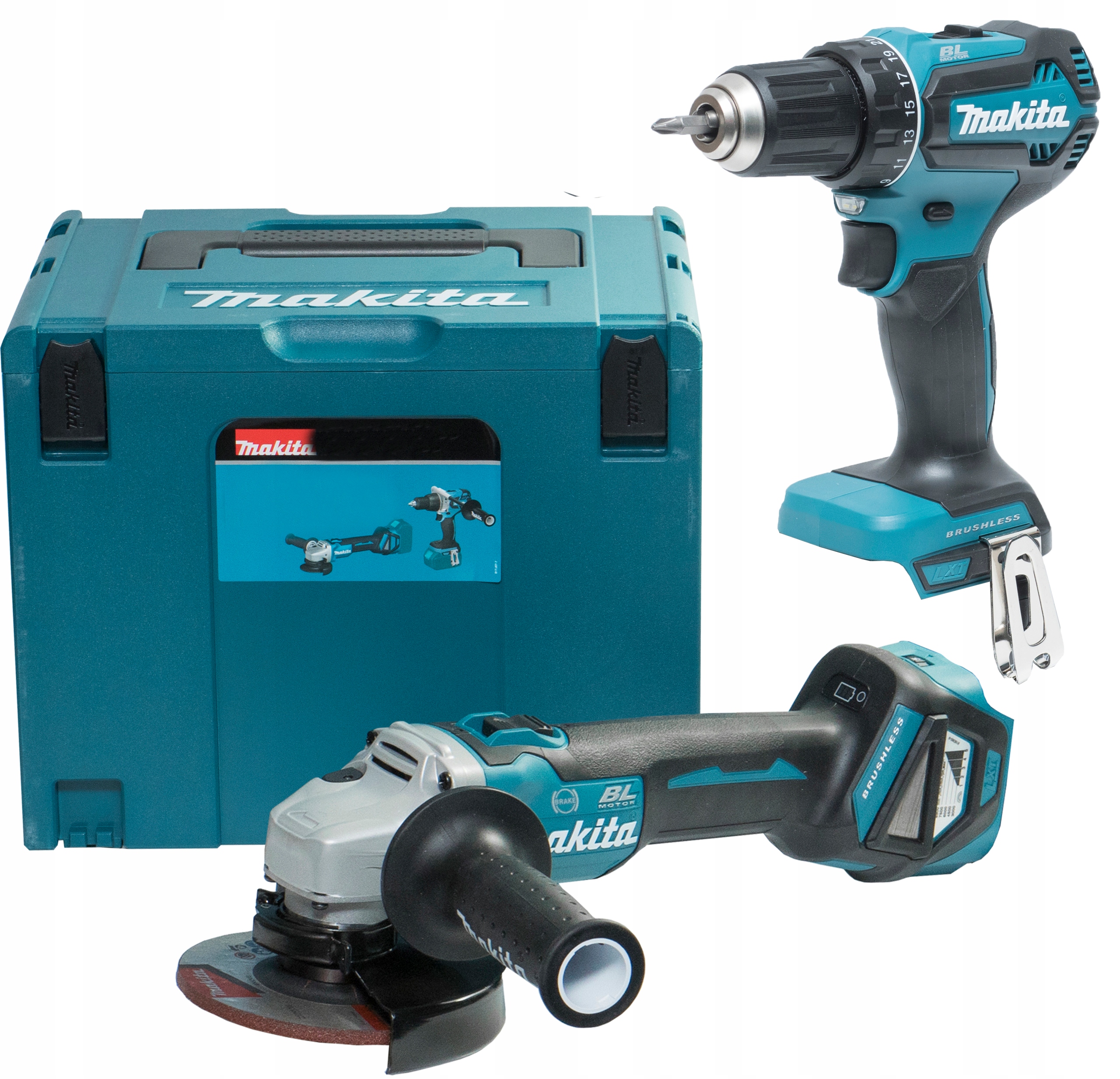 

Zestaw narzędzi Makita DGA513 DDF485 18V Lxt