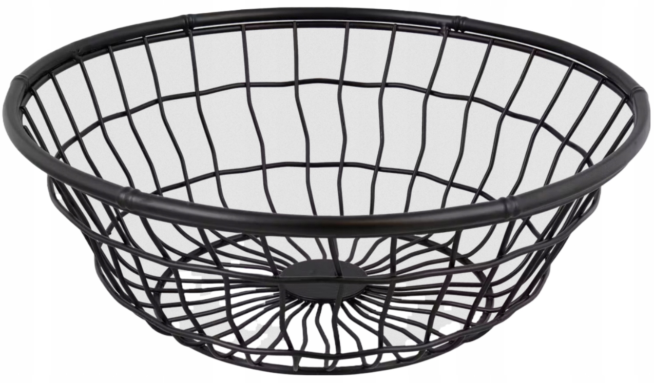 KOSZYK DRUCIANY OKRĄGŁY NA STÓŁ OWOCE WARZYWA LOFT