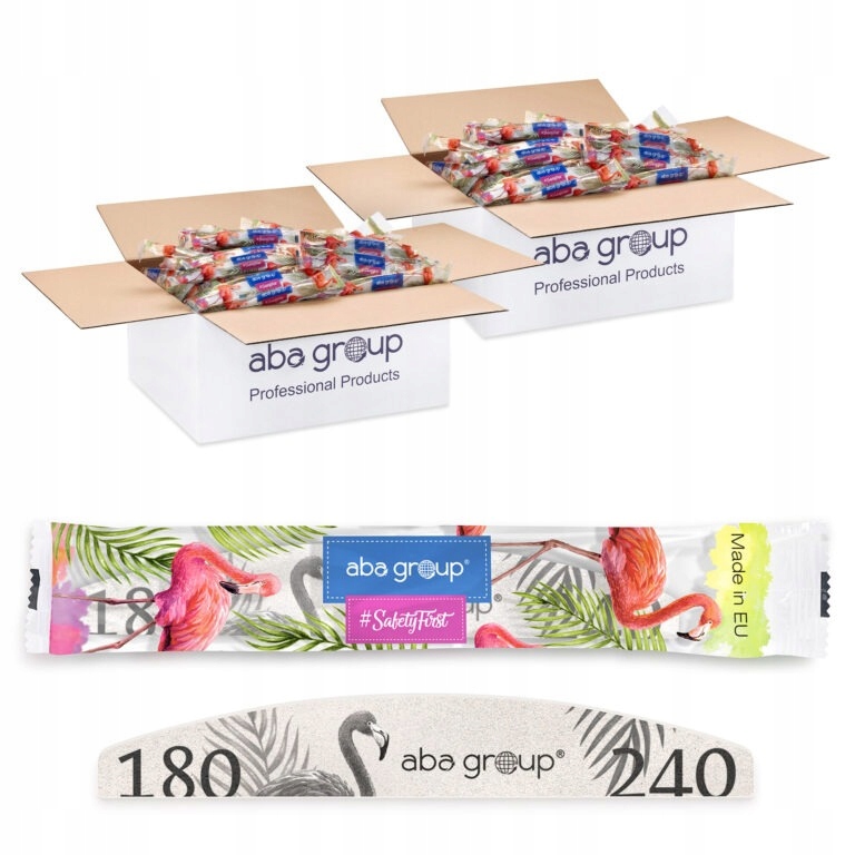 Pilnik do Paznokci 180/240 Półksiężyc Standard w Folii Aba Group