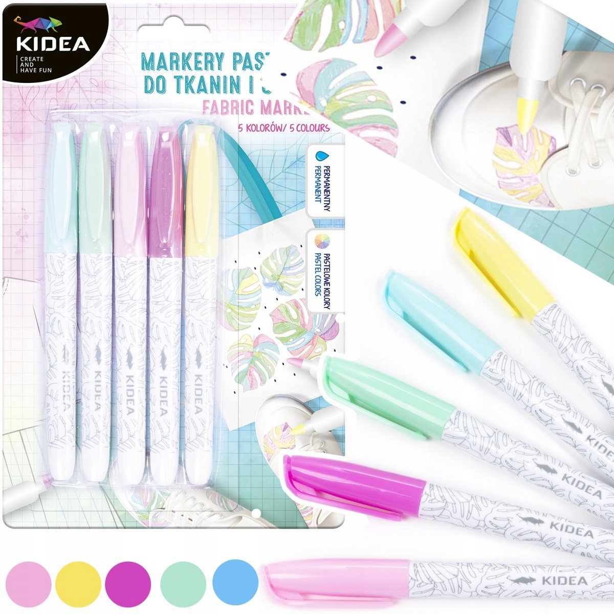 

Markery Pastel Do Obuwia I Tkanin Kidea