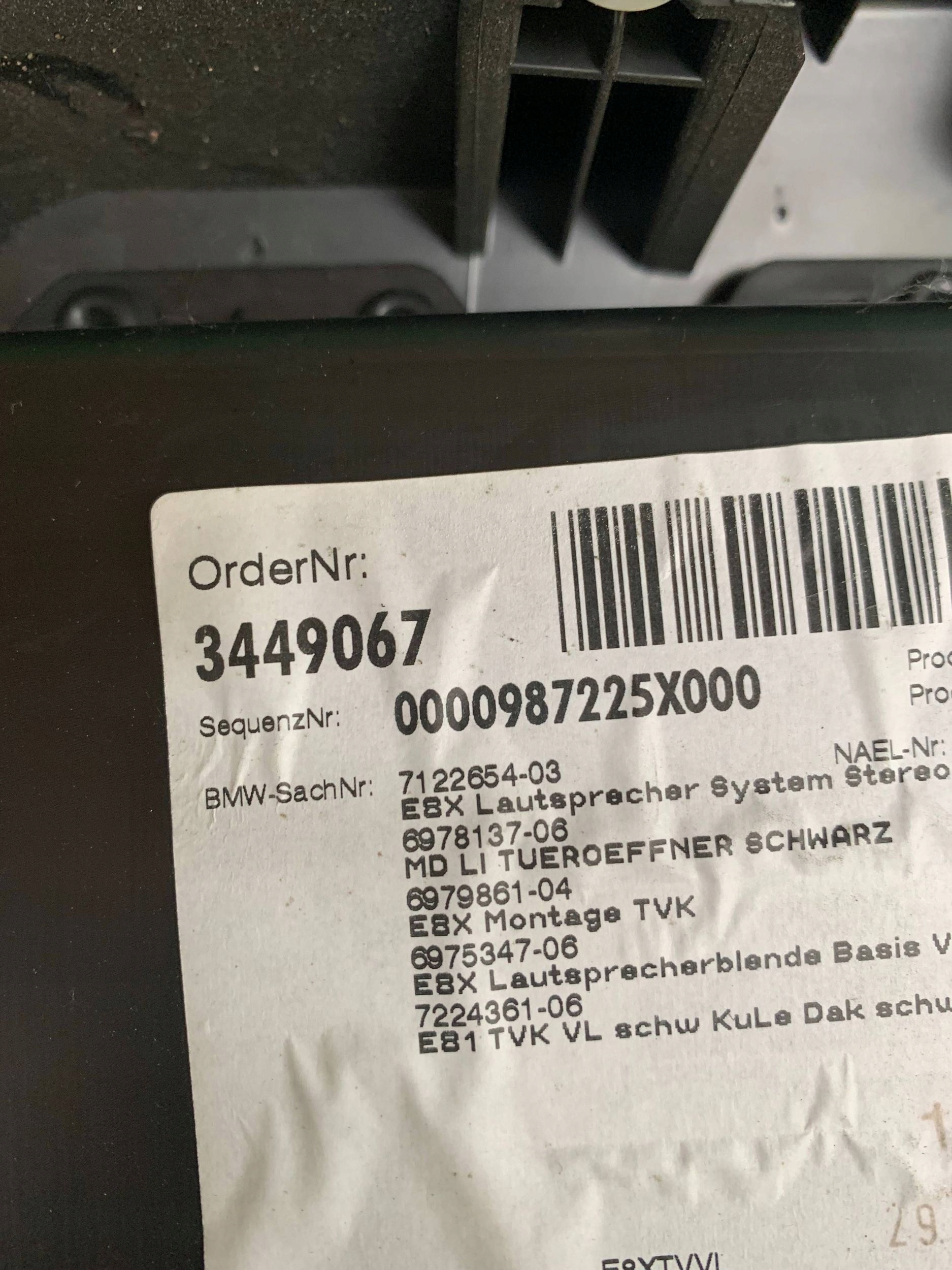 дверные карты перед передний левый BMW 1 E81 E82 E87 кабриолет 3449067