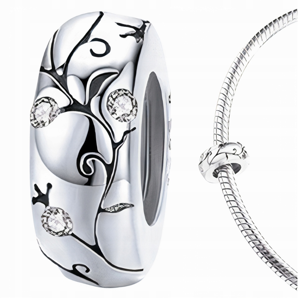 

Charms Zawieszka Srebrna Gałązki Okrągła Srebro