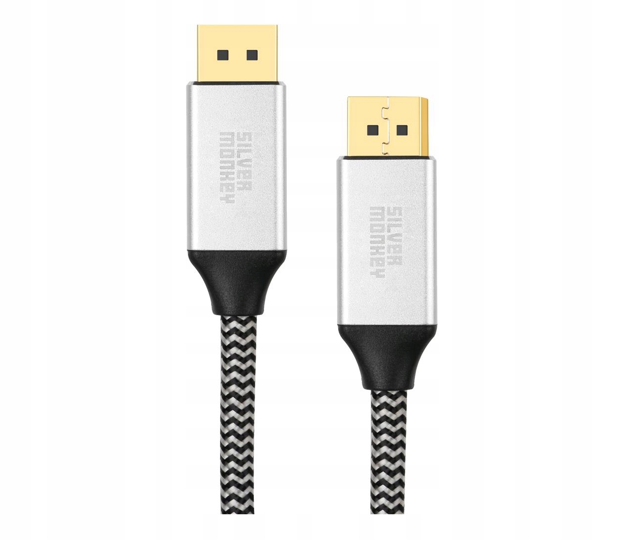 

Kabel Silver Monkey DisplayPort 1.4 w oplocie 1,5m