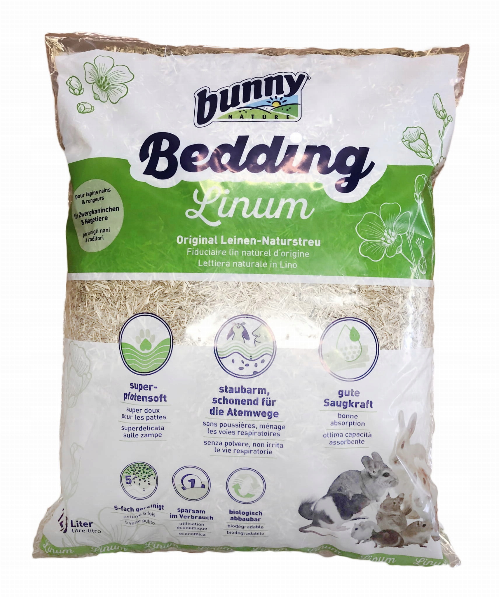 Levně Bunny bed O'linum lněná podestýlka 35 l