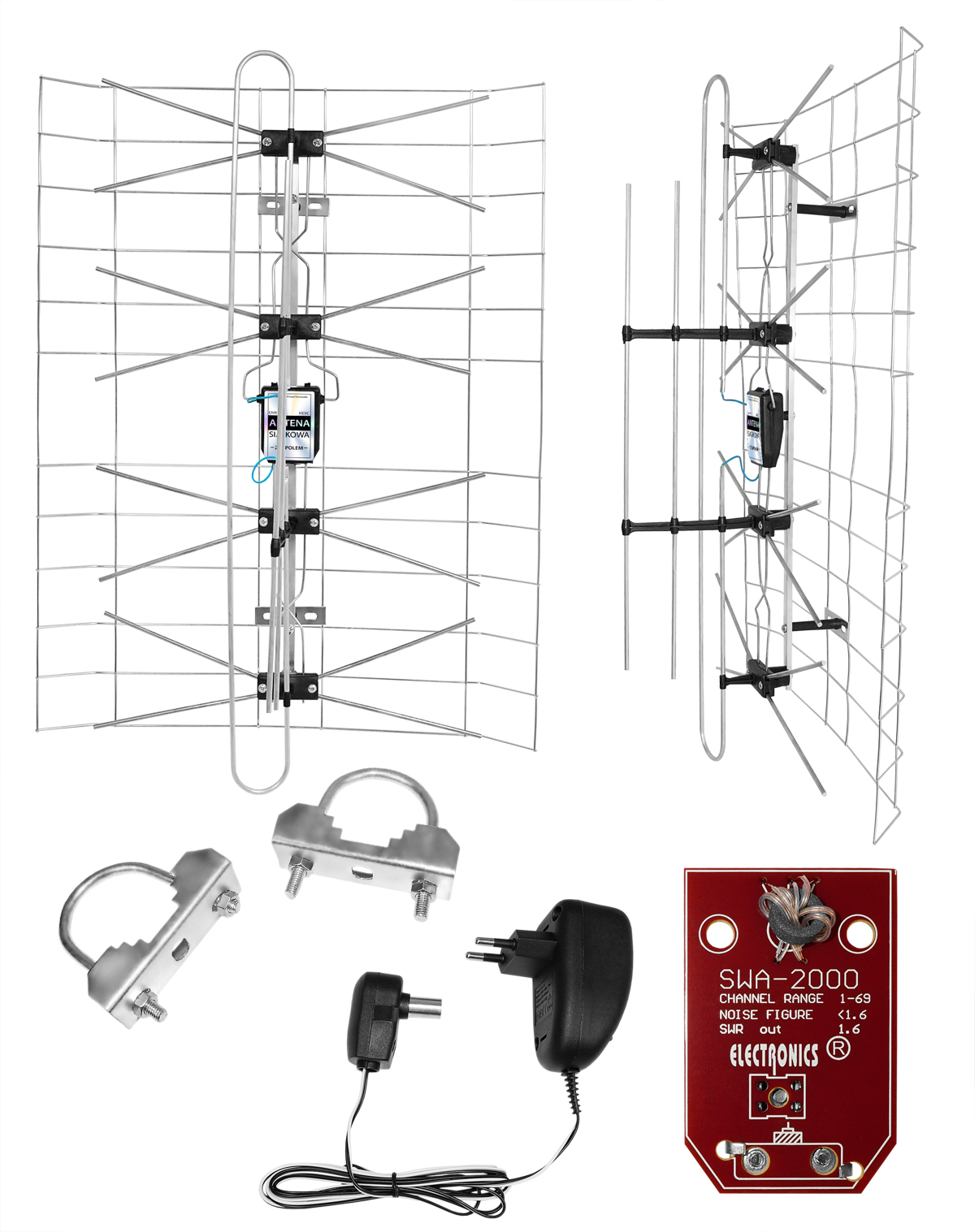 

Najmocniejsza Antena Siatkowa DVB-T2 Z Dipolem
