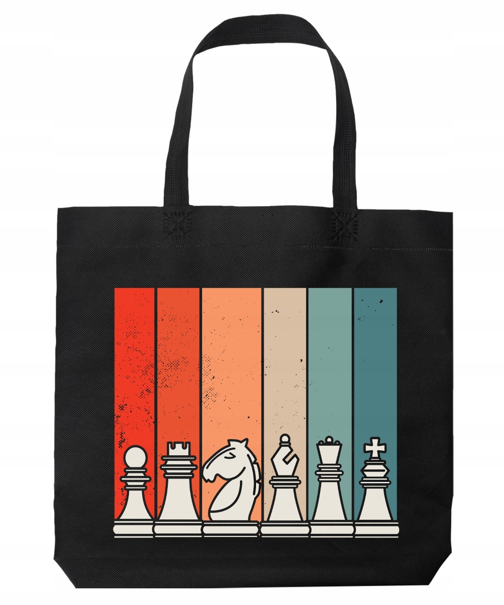 Torba Retro Szachy Na Zakupy Prezent Dla Chłopaka Dziewczyny