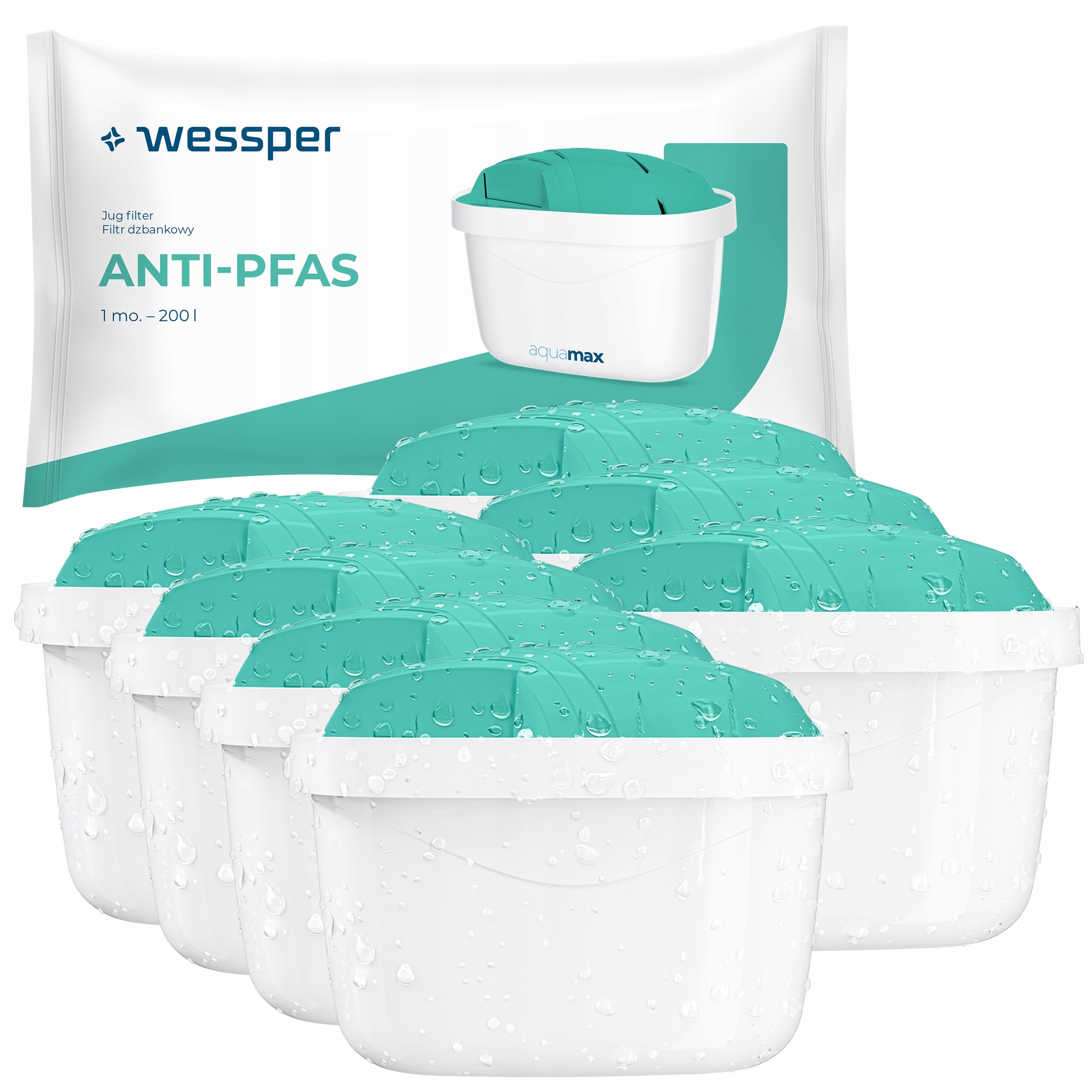 Filtr do konvice Wessper aquamax Anti-pfas filtr vody redukuje Pfas 7 ks