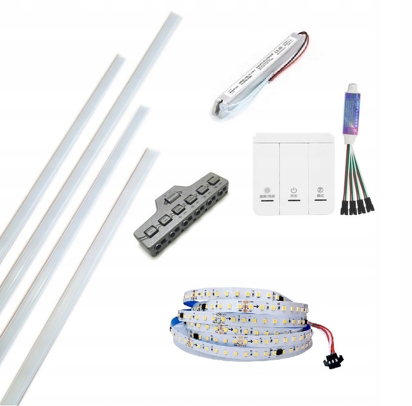 Lamele Oświetlenie Led WS2811 IC Cyfowe Płynąca 4X