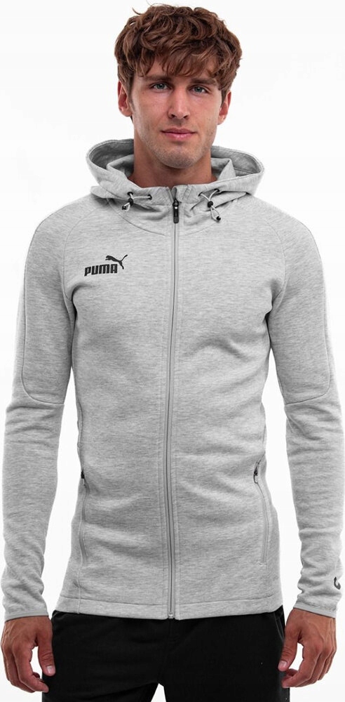 Pánská Mikina Puma Teamfinal Casuals Hooded Jkt Šedá 657383 33 vel. 2XL