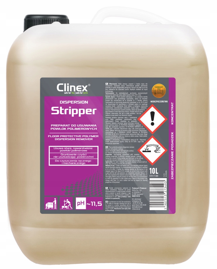 Levně Clinex Dispersion Stripper odstranění polymerů 10L