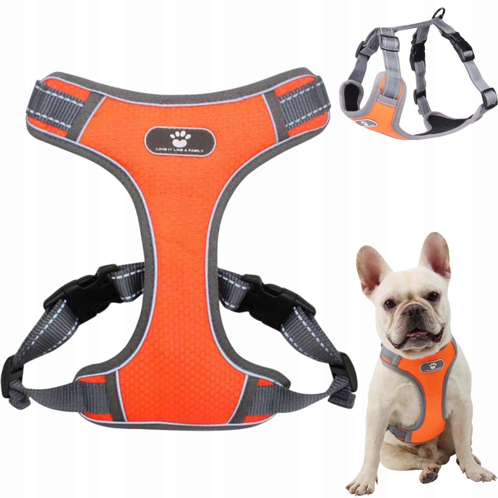 Levně Postroje Pro Psa Proti Roztržení Nastavitelné, Reflexní, Pletený, Materiál Velikosti M