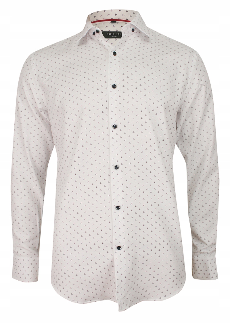 Bílá bavlněná košile Slim Bello 39/176-182