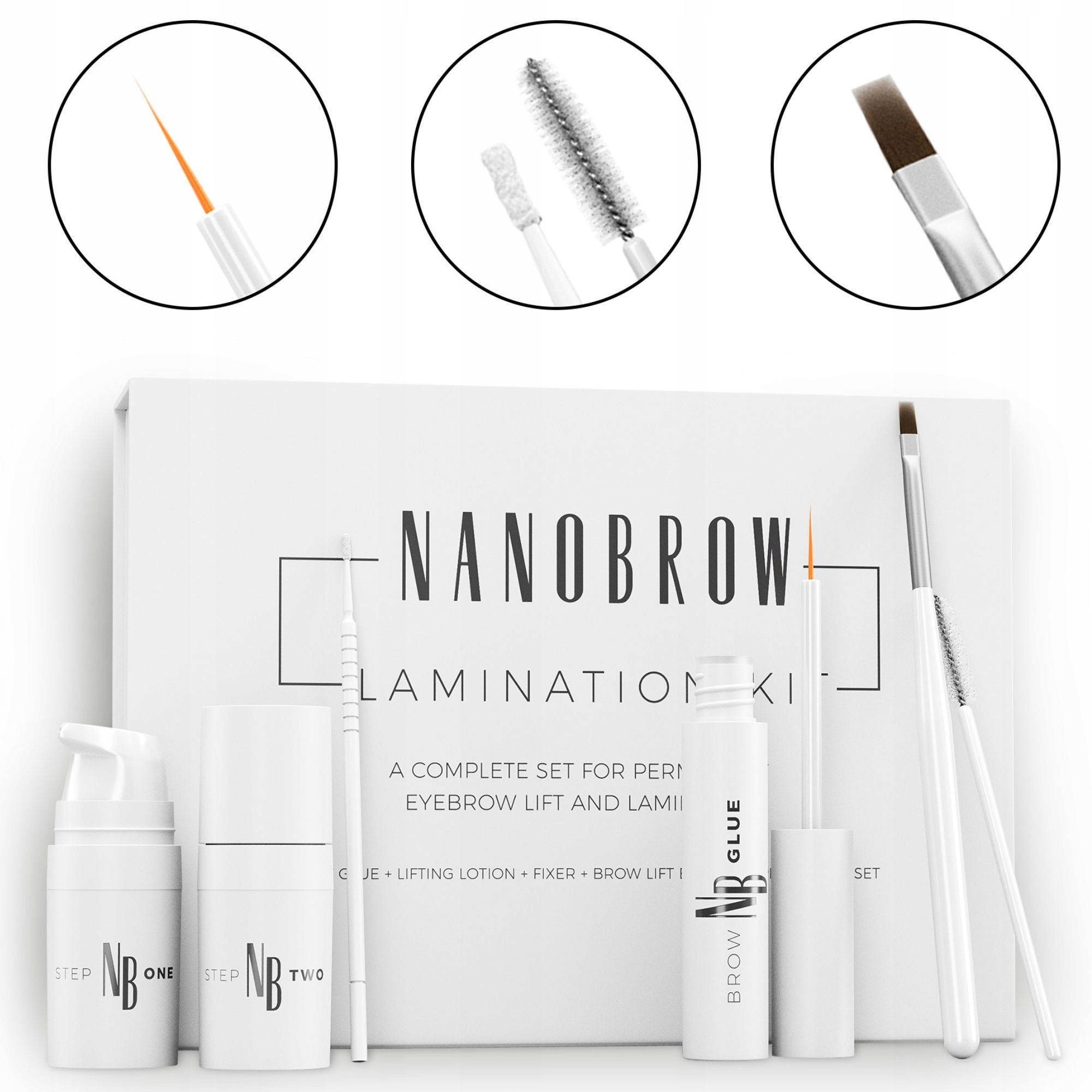 Sada na úpravu a laminaci obočí Nanobrow laminace obočí doma