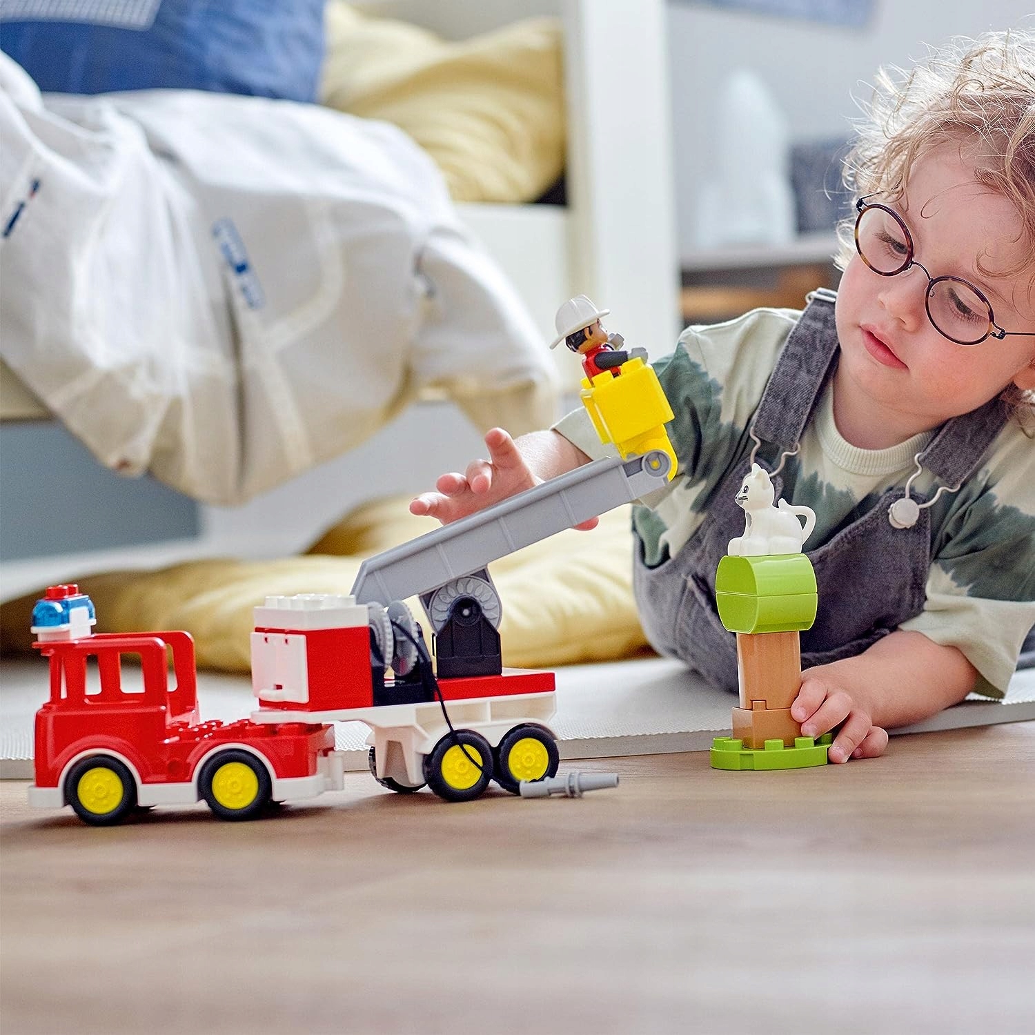 LEGO DUPLO WÓZ STRAŻACKI SAMOCHÓD STRAŻ POZARNA 2+ Płeć chłopcy dziewczynki