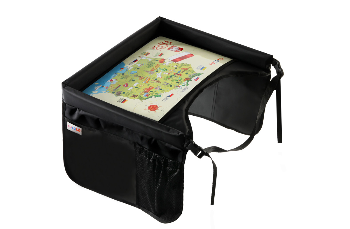 Stolik Podróżny dla Dzieci Dziecka Bezpieczny TULOKO 45 x 6 cm CZERWONY XXL Waga produktu z opakowaniem jednostkowym 0.54 kg