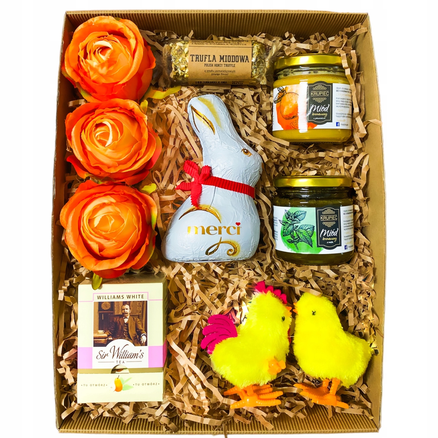Zestaw prezentowy na Zajączka Wielkanoc Urodziny słodycze
