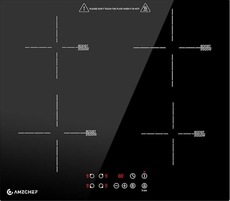 Indukční varná deska Amzchef FS-I72S-FFDD01 Funkce Boost Timer 7200W 1-fázová