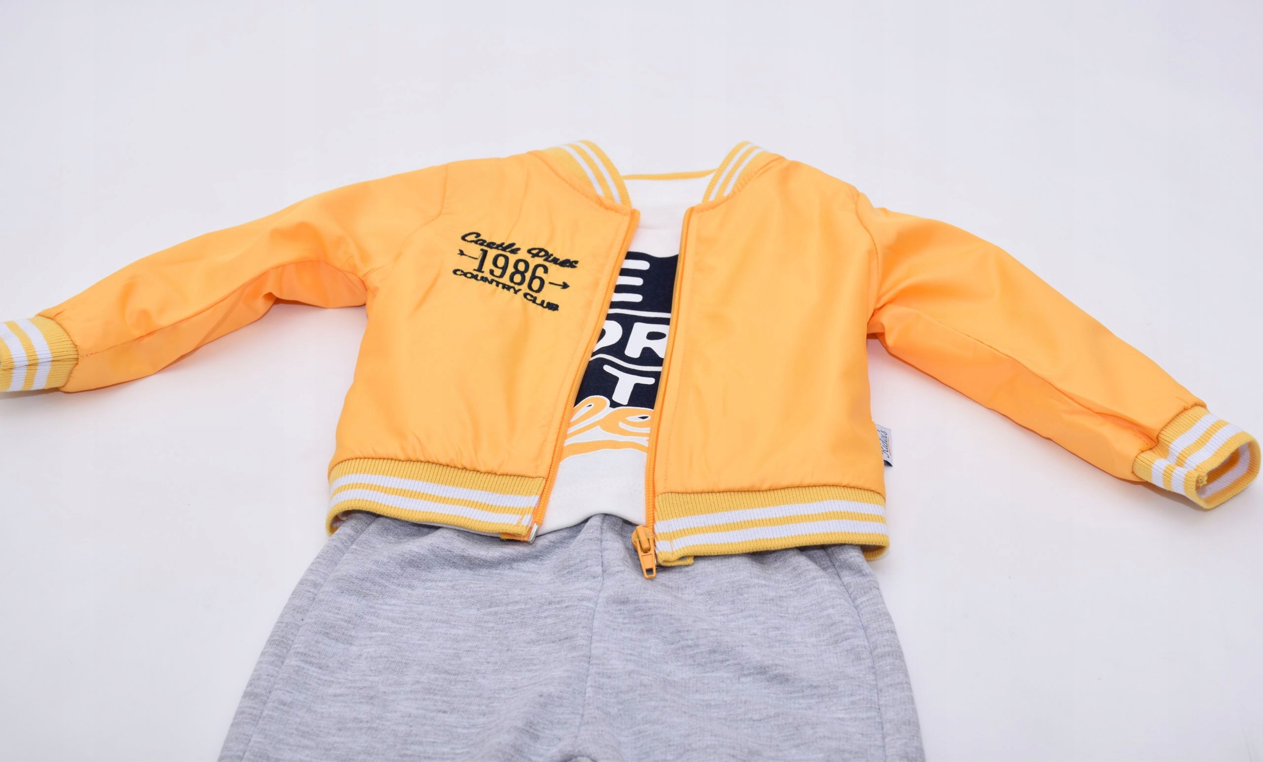 ZESTAW 3 CZ. KURTKA, KOSZULKA, SPODNIE DRESOWE R74 Płeć chłopcy