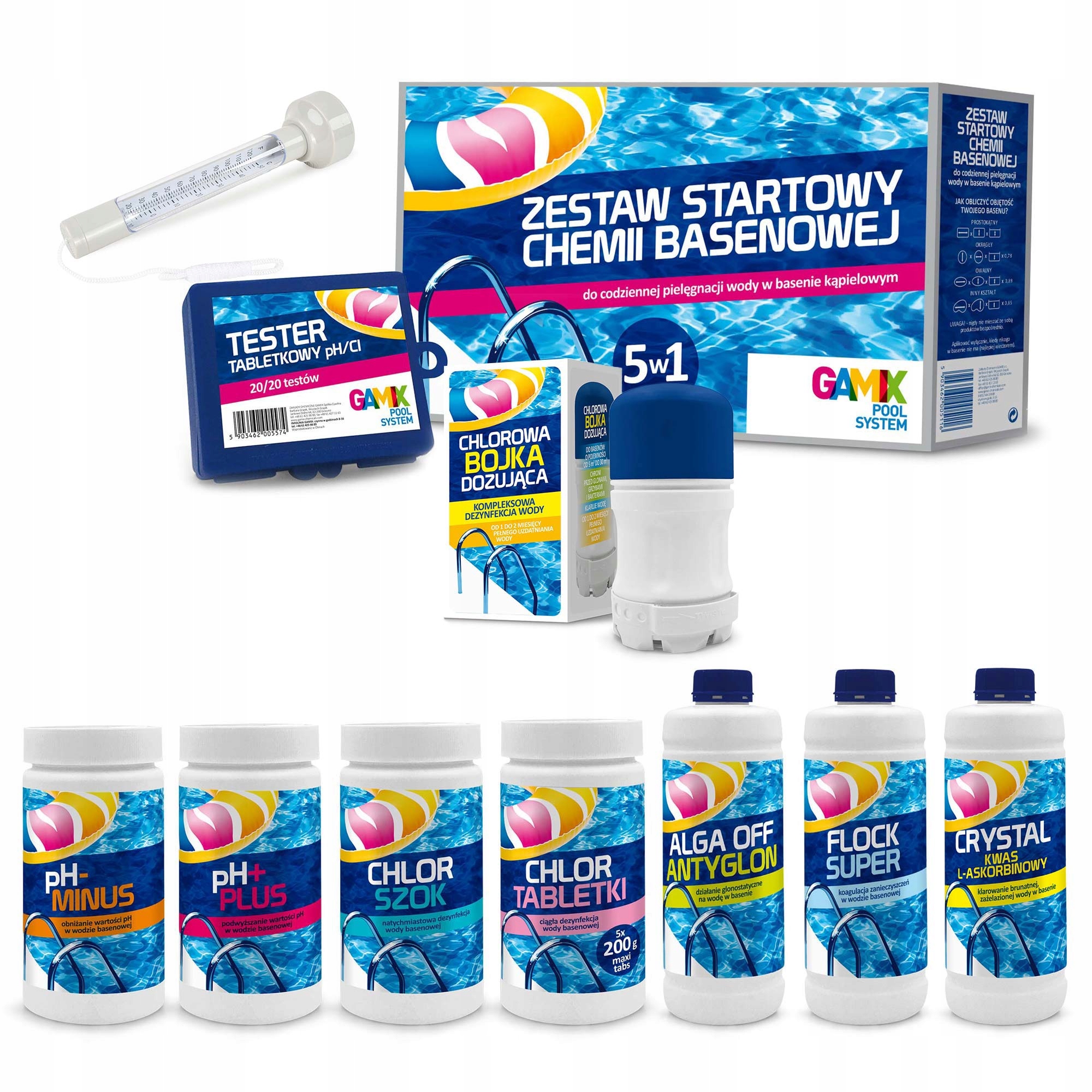 

Zestaw Startowy Do Basenu Chemia Basenowa 10W1