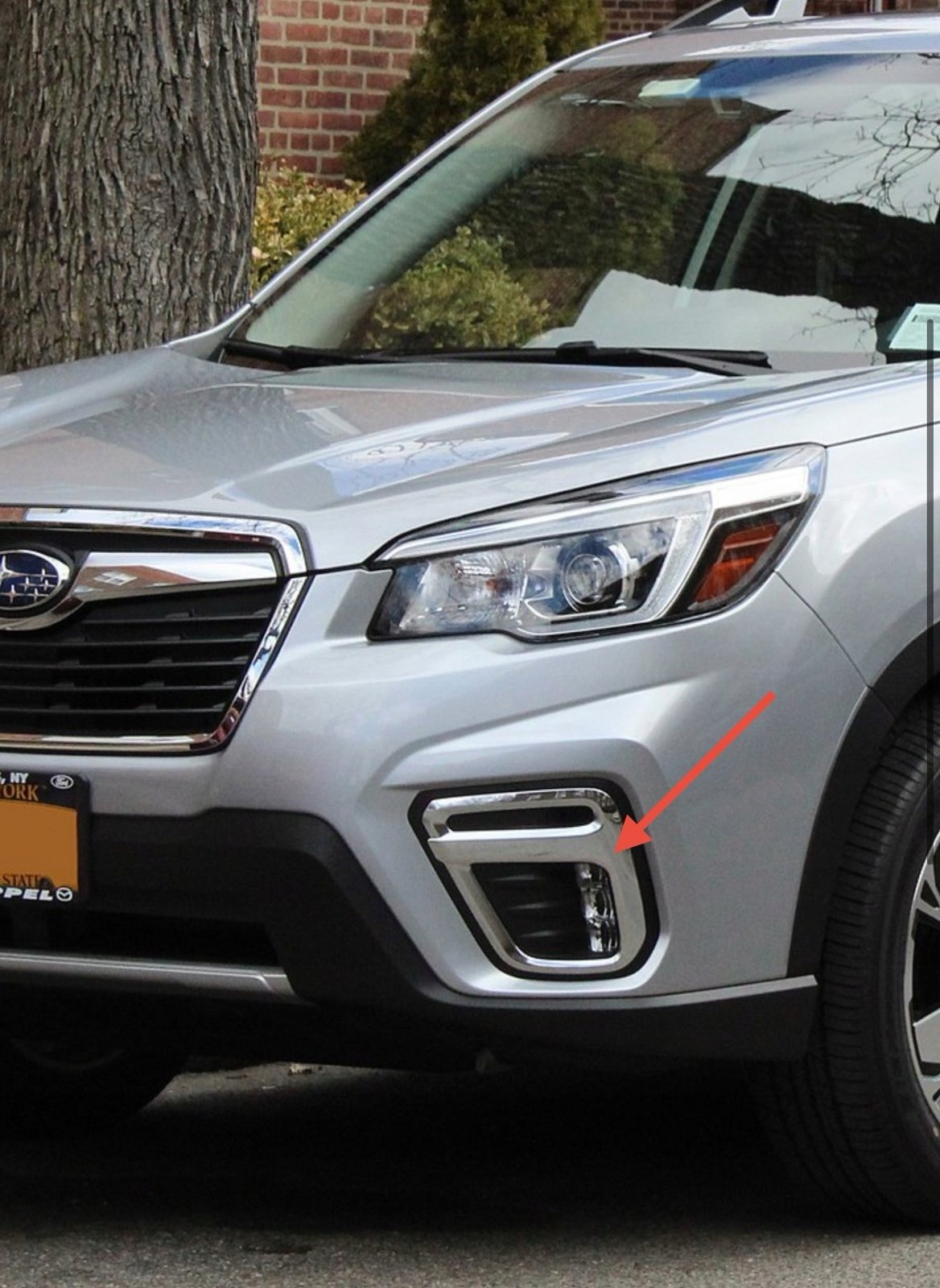 SUBARU FORESTER 2019-2022 grid of a bumper left front 57731SJ170