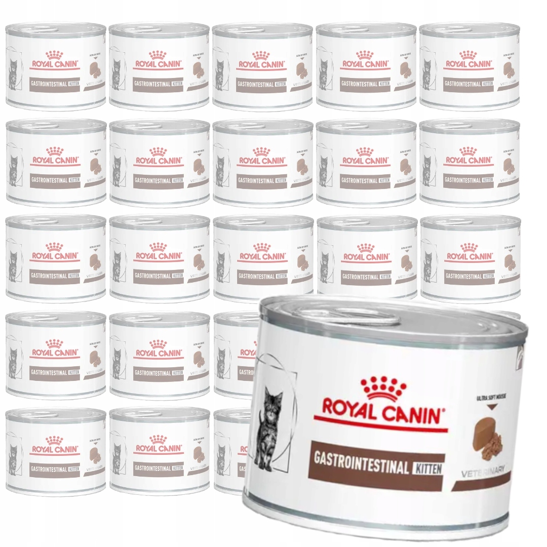 Levně Royal Canin Veterinary Gastrointestinal 24x195g Vlhké Krmivo pro koťata Pěna