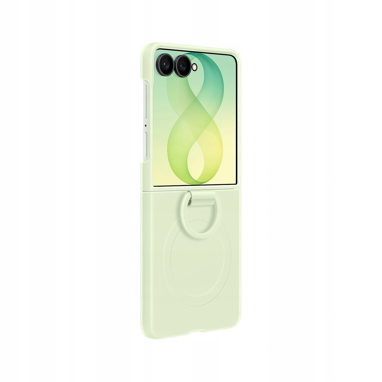 Etui Samsung Silicone Ring Magnet Cover Galaxy Z Flip 8 MagSafe zielone