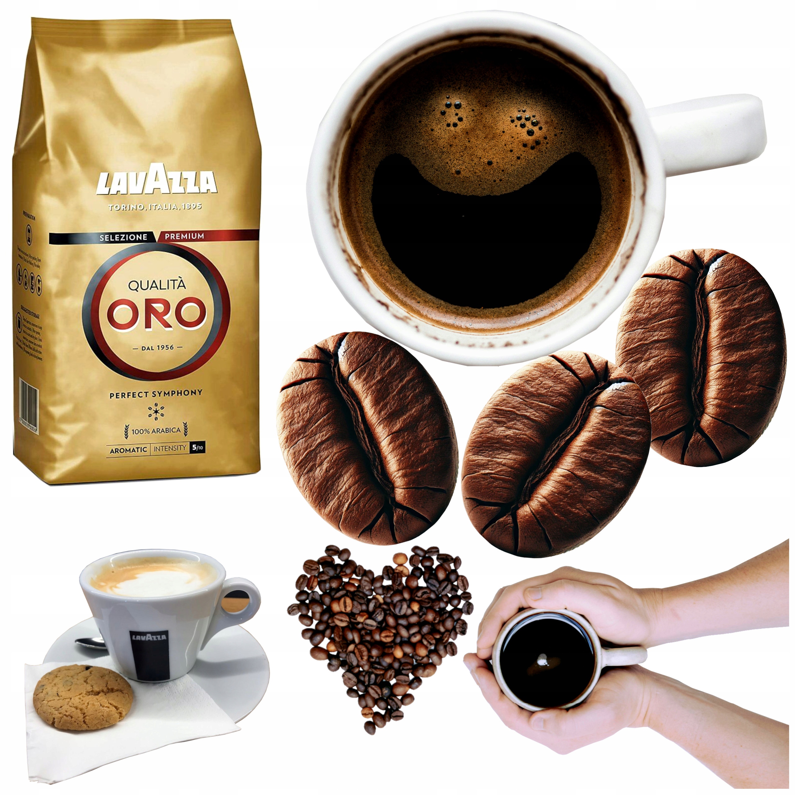 Kawa ziarnista Lavazza Qualita Oro 1kg Arabica mieszana do ekspresu 1000 g