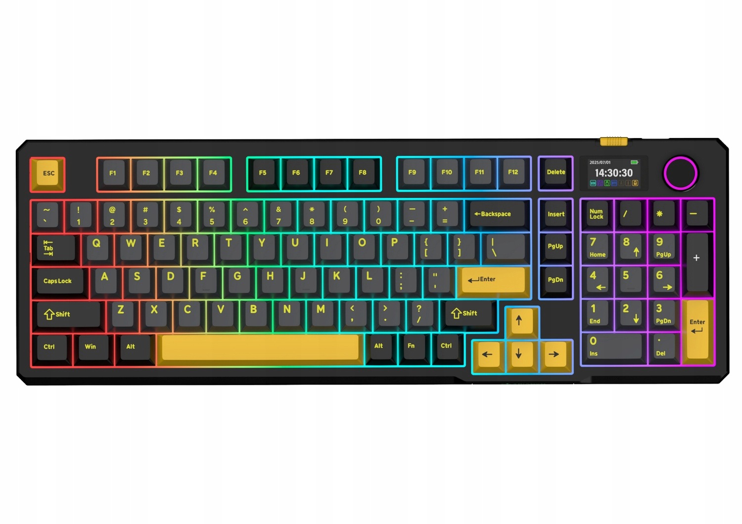 Mechanická klávesnice Triadyn Play Elnath Rgb Outemu Red Ips Gaming