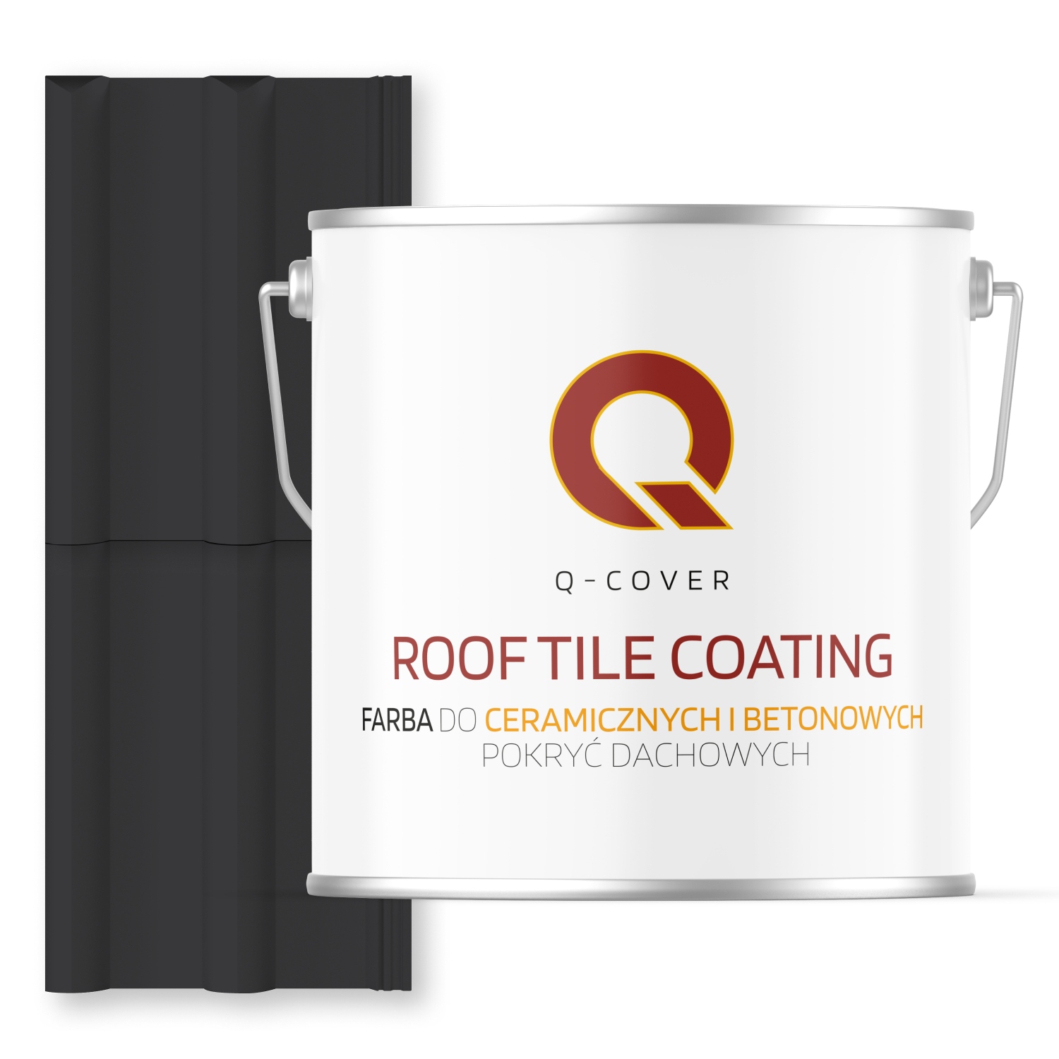 Farba Na Keramické Betónové Strechy Čierna Ral 9005 5L Satén