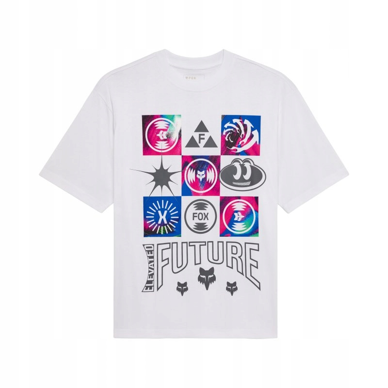 Tričko Fox Image Cosmo Mw Oversized 1 White XL