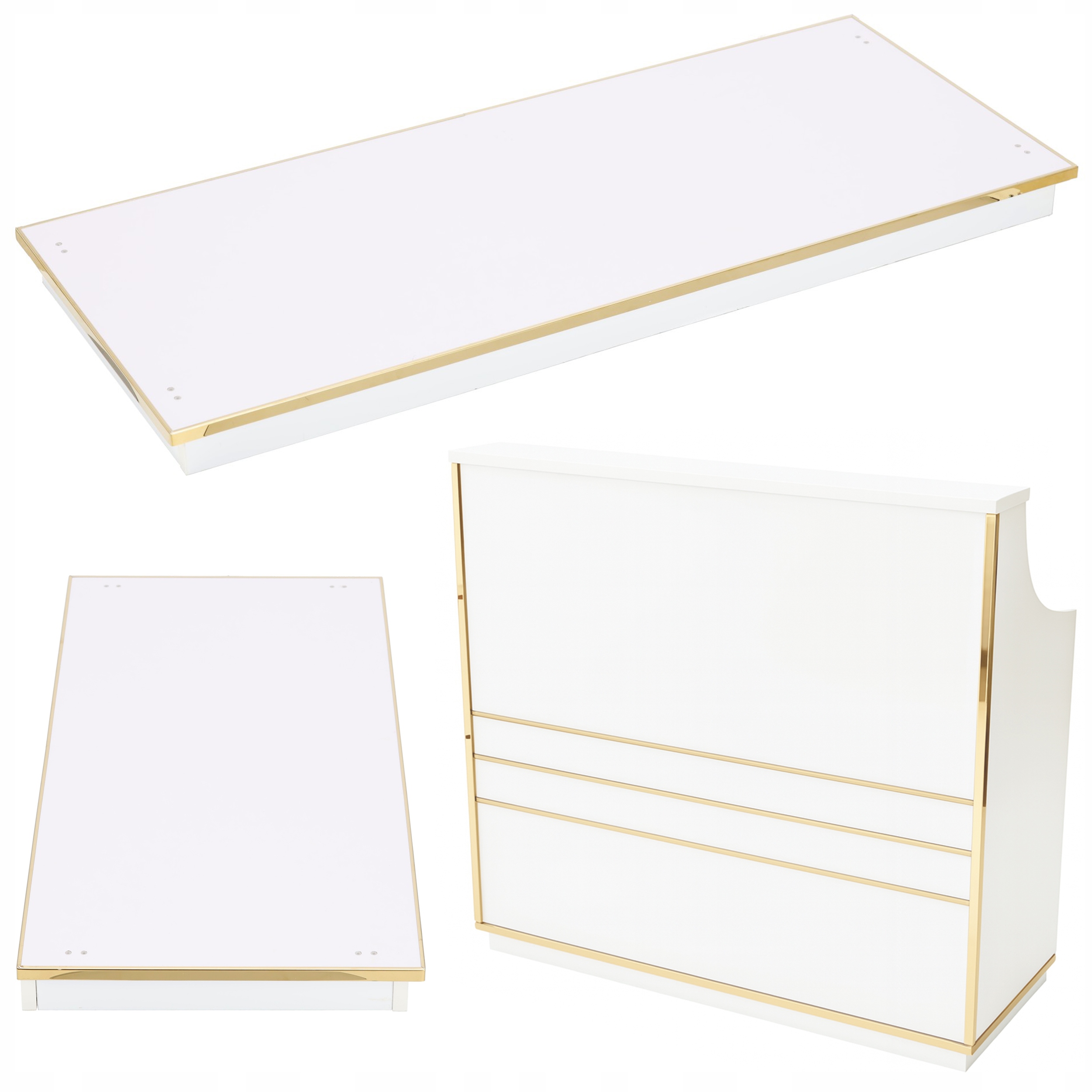 Podstavec recepce pro zabudování pod recepci 120 cm kosmetický do Spa salonu