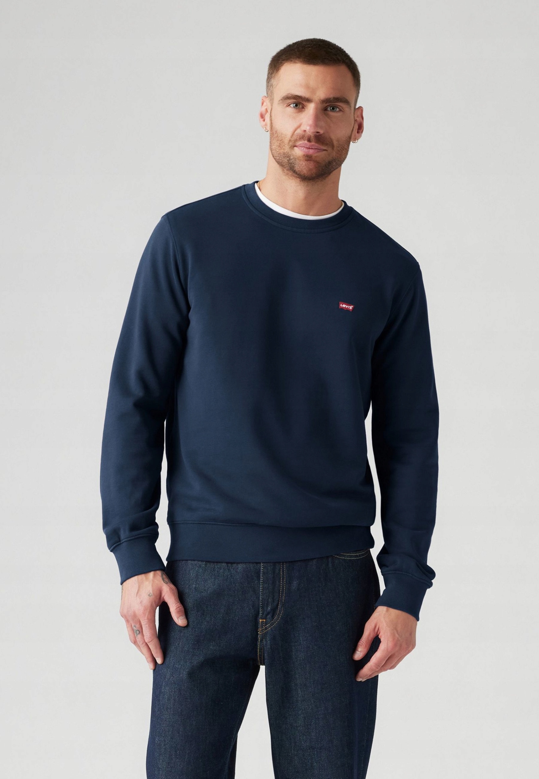 Levi's Pánská Mikina Tmavě Modrá Pro Každodenní Nošení L 6FA