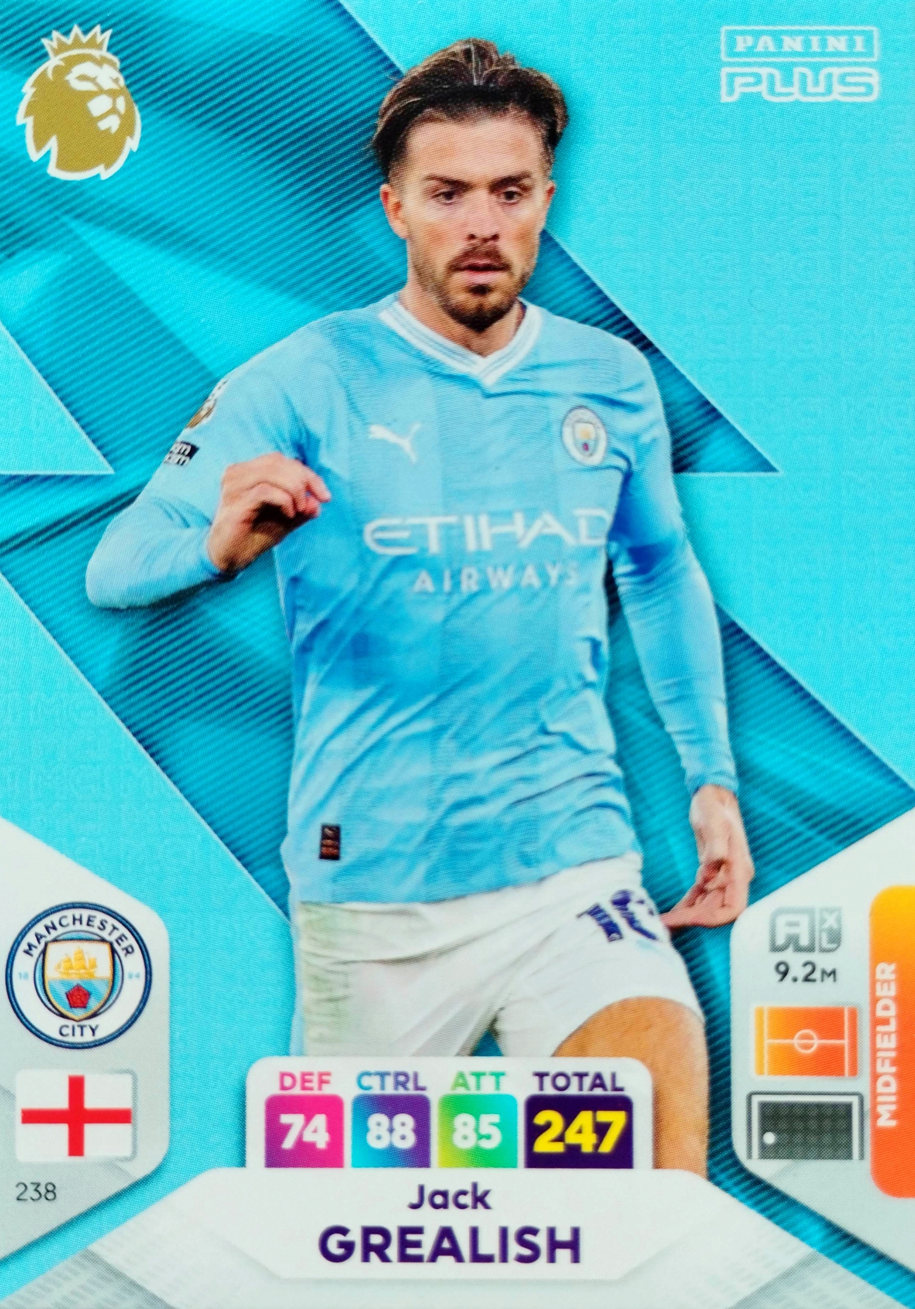 Panini Premier League 2024 Plus 238 Jack Grealish Manchester City