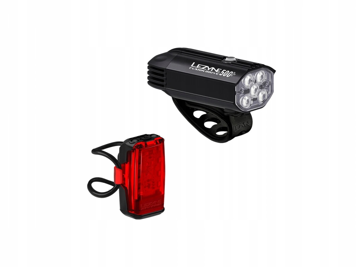 Sada cyklistických světel Lezyne Fusion Drive 500+ Ktv Drive Pro+ 500