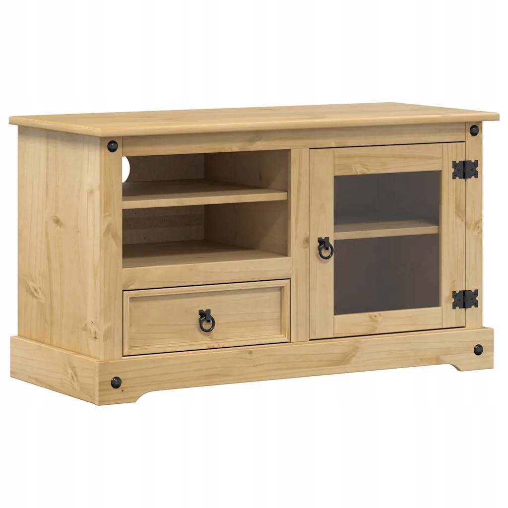 Szafka pod Tv Corona, 100x45x58 cm, lite drewno sosnowe