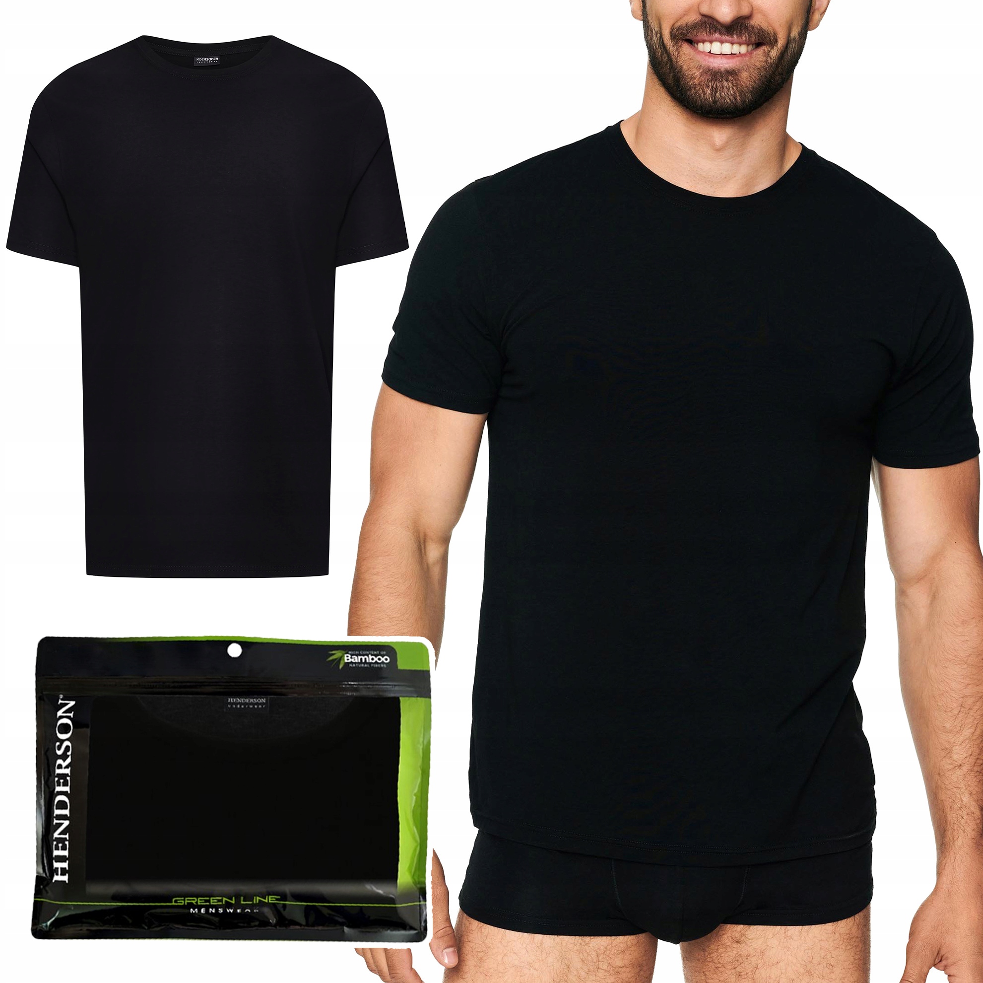 Henderson Green Line Tričko z bambusové viskózy T-shirt L