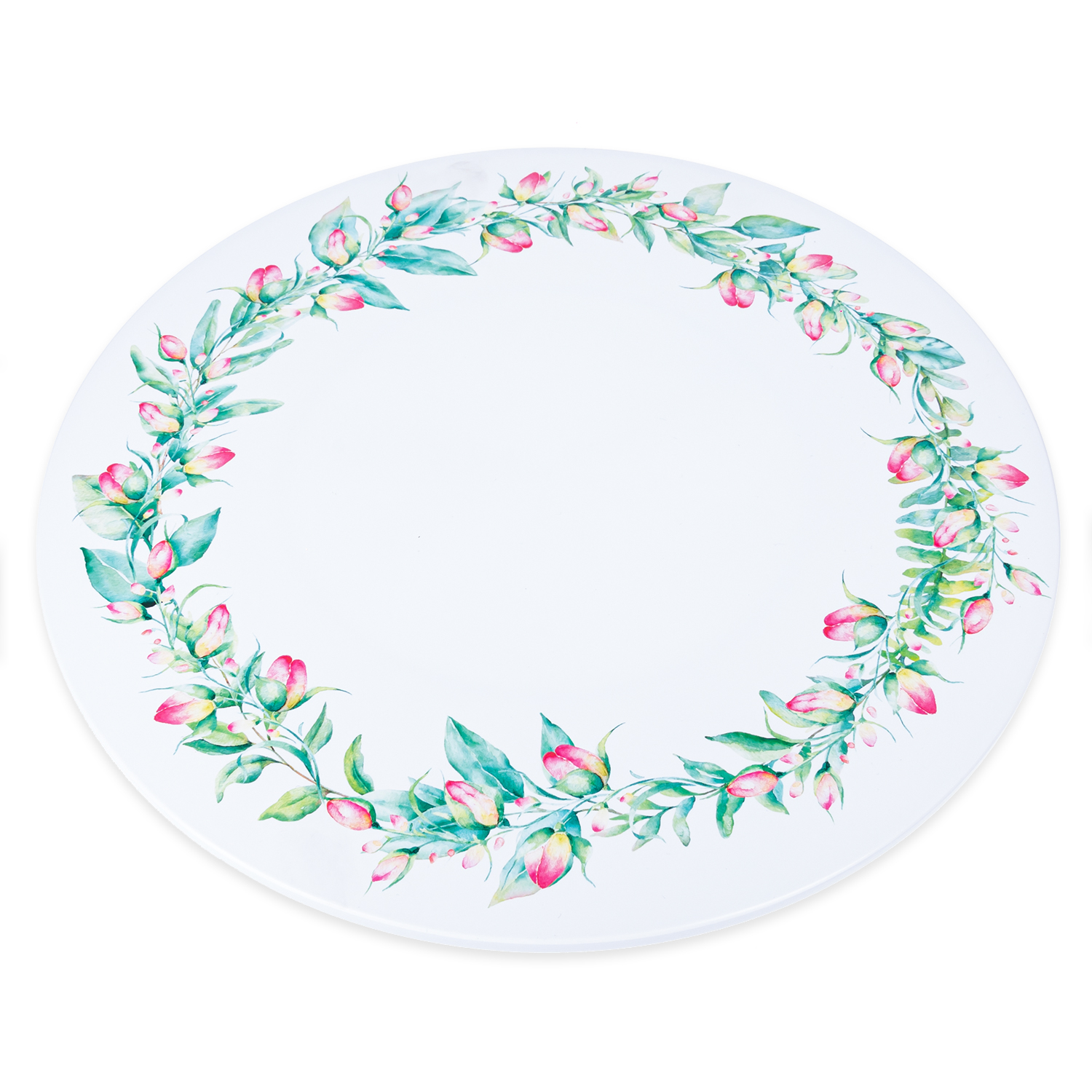 OKRĄGŁA PATERA NA CIASTO WYPIEKI OWOCE PLASTIK EAN (GTIN) 5901764004448