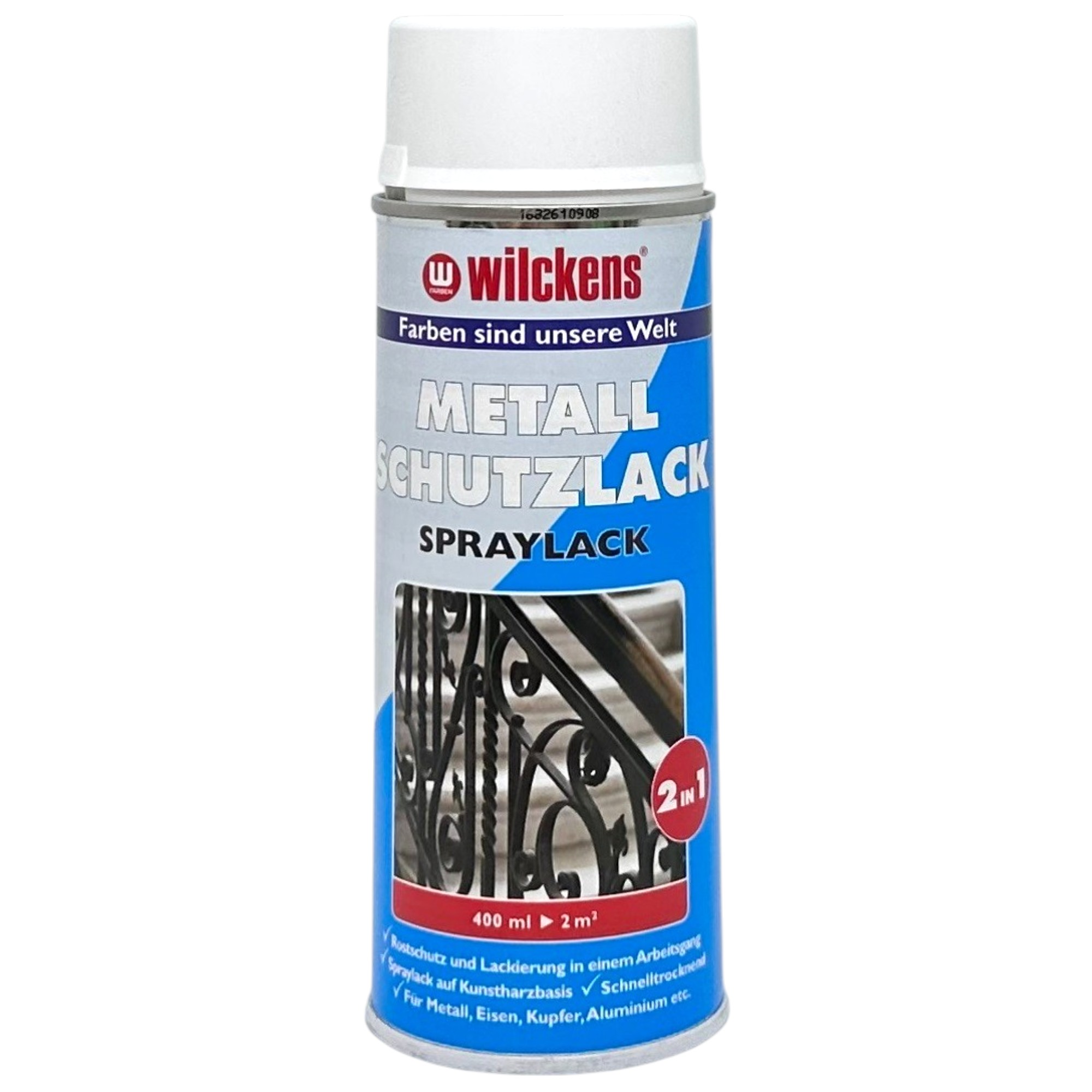 Wilckens Farba Antykorozyjna na rdzę 2w1 Biały Połysk Spray 400ML