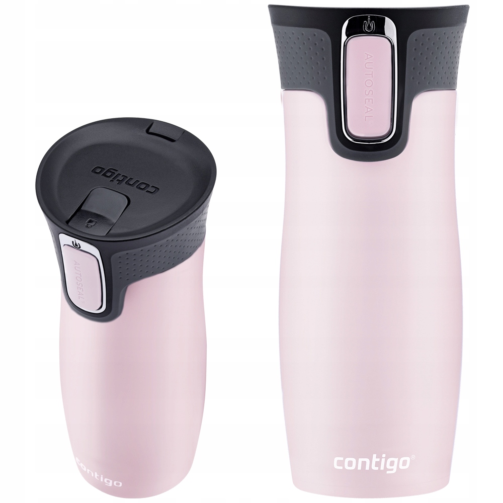 Termohrnek Contigo West Loop 470 ml na Kávu Čaj Nápoje Růžový