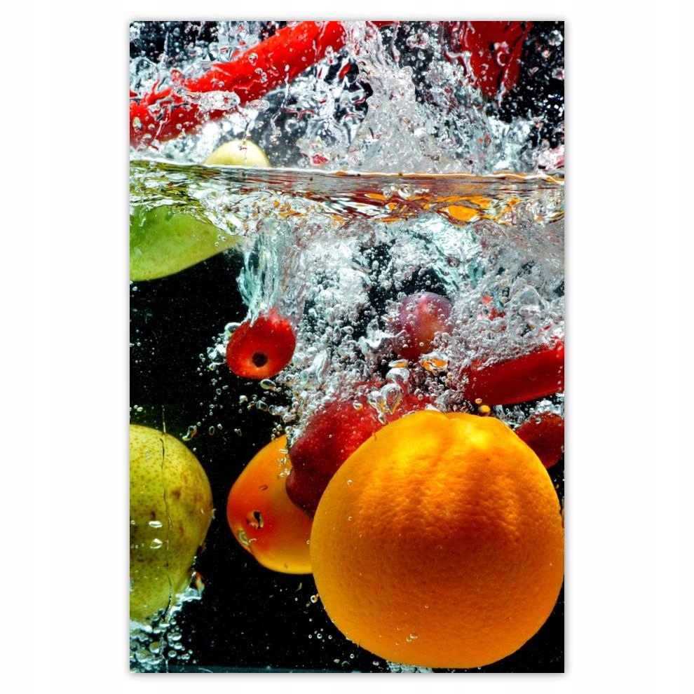 

Plakaty 40x60 Owoce i warzywa w wodzie