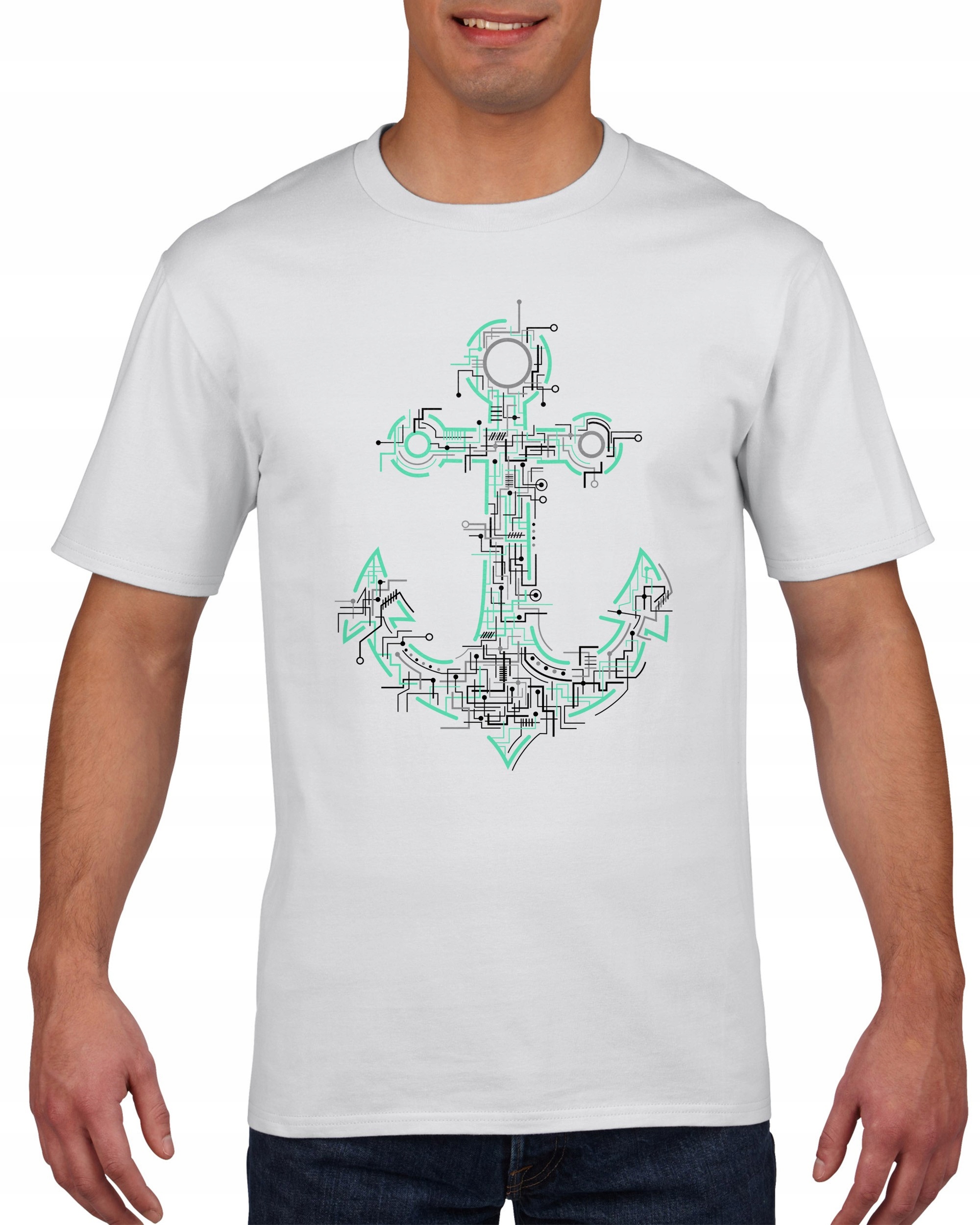 

Koszulka męska Kotwica Neon Uklad Scalony XL