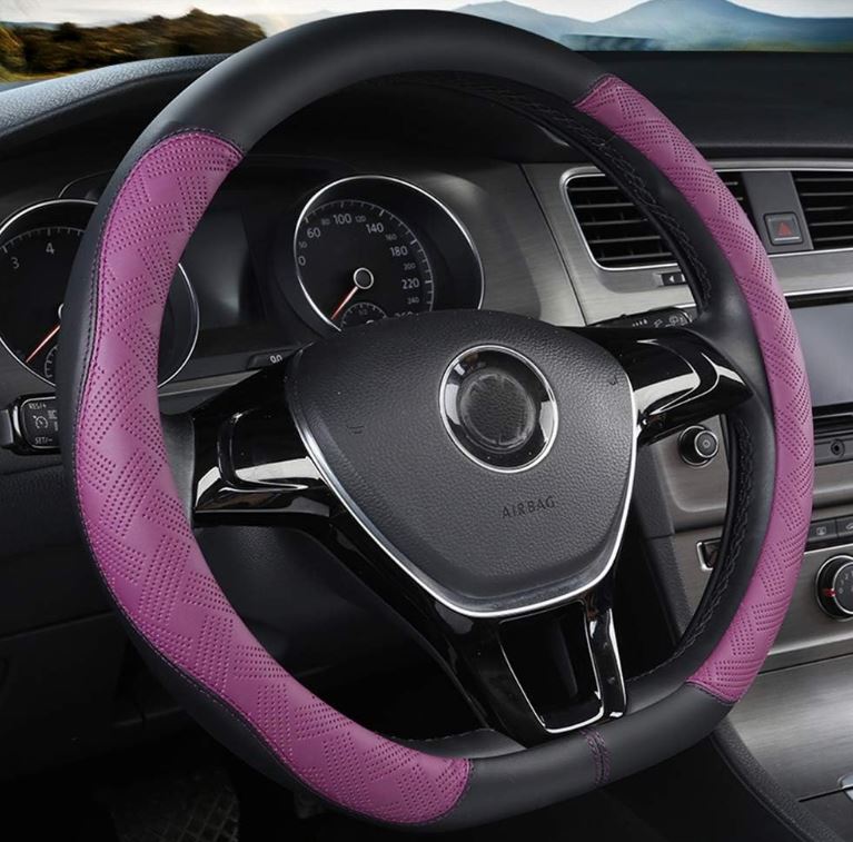 Pokrowiec na kierownicę 36,8-38,1cm Fioletowy
